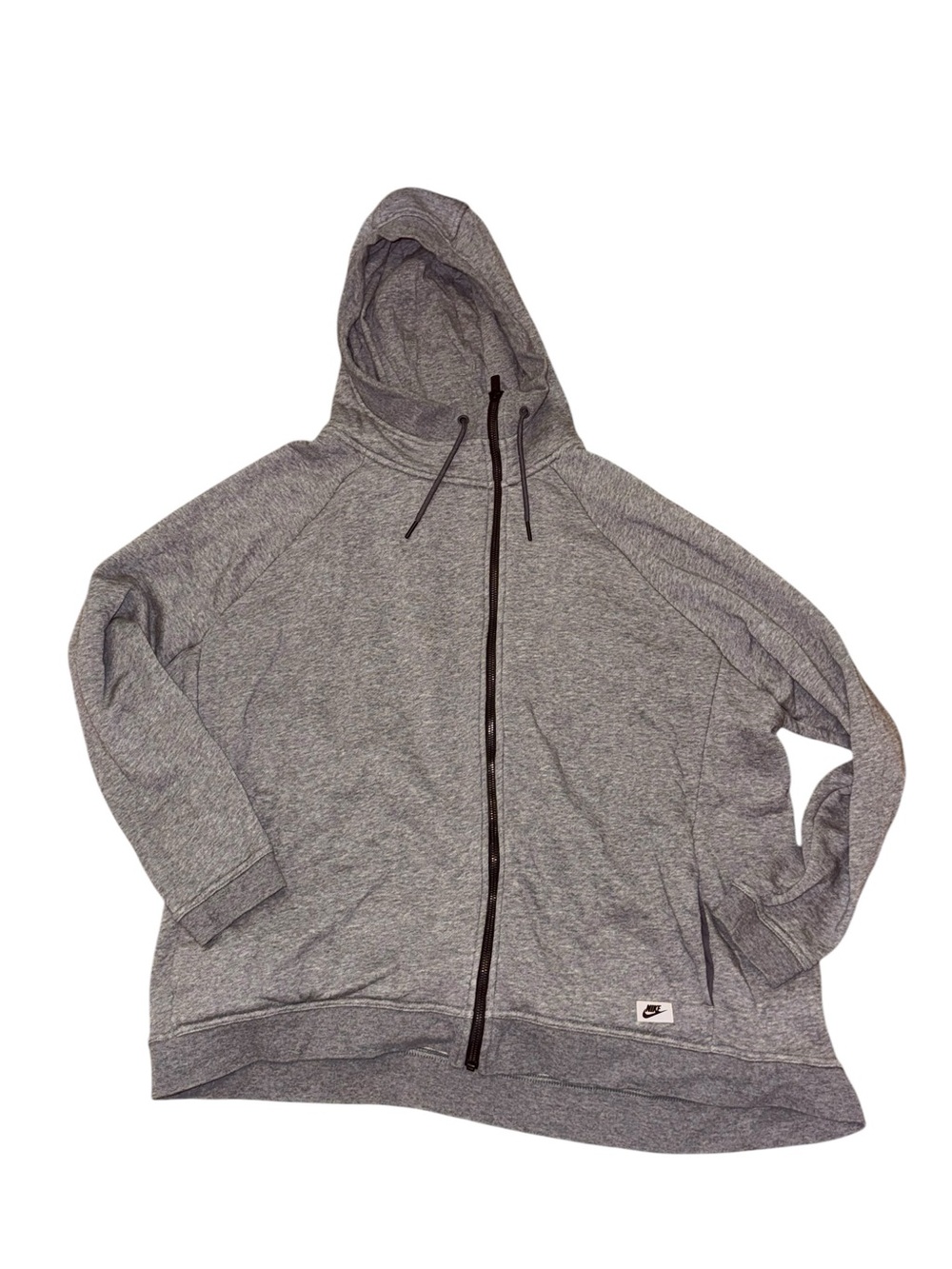 Nike Gray Full-Zip Hooded Jacket